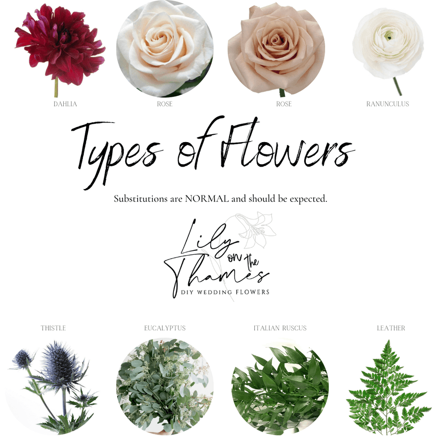 The Edwardian - Lily on the Thames - DIY Wedding Flowers - Unlock a unique and timeless style that will stir the heart and capture the eye, no matter what season. With an array of subtle and deeper hues, you can easily transition through the seasons with