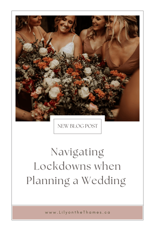 Navigating Lockdowns when Planning a Wedding Today I am thinking of all the different things I want to tell you about the wedding industry right now. Knowing that whatever I say today is going to be totally different tomorrow, I’m going to stick to what I