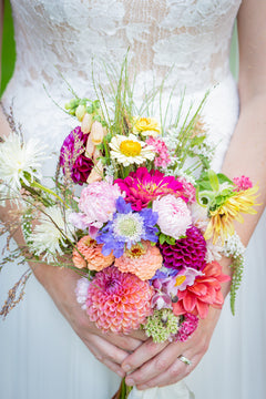Wildflower - Lily on the Thames - DIY Wedding Flowers - Have your guests think you spent the morning in a meadow picking your cheery, airy flowers! It should be noted, the flowers will not be picked in a meadow, they will be commercial florist grade bloom