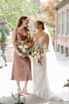 Toffee, White, and a Sprinkle of Peach