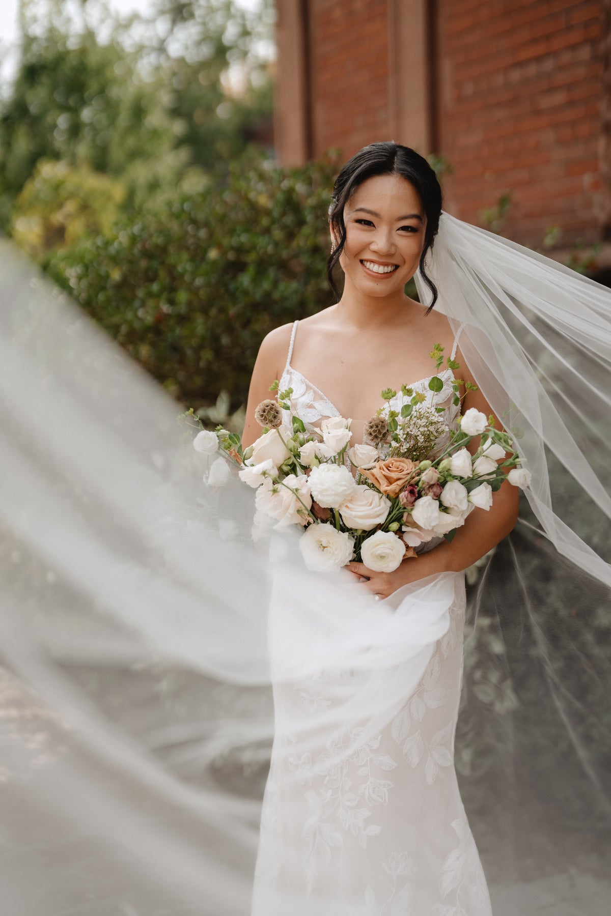 Toffee, White, and a Sprinkle of Peach